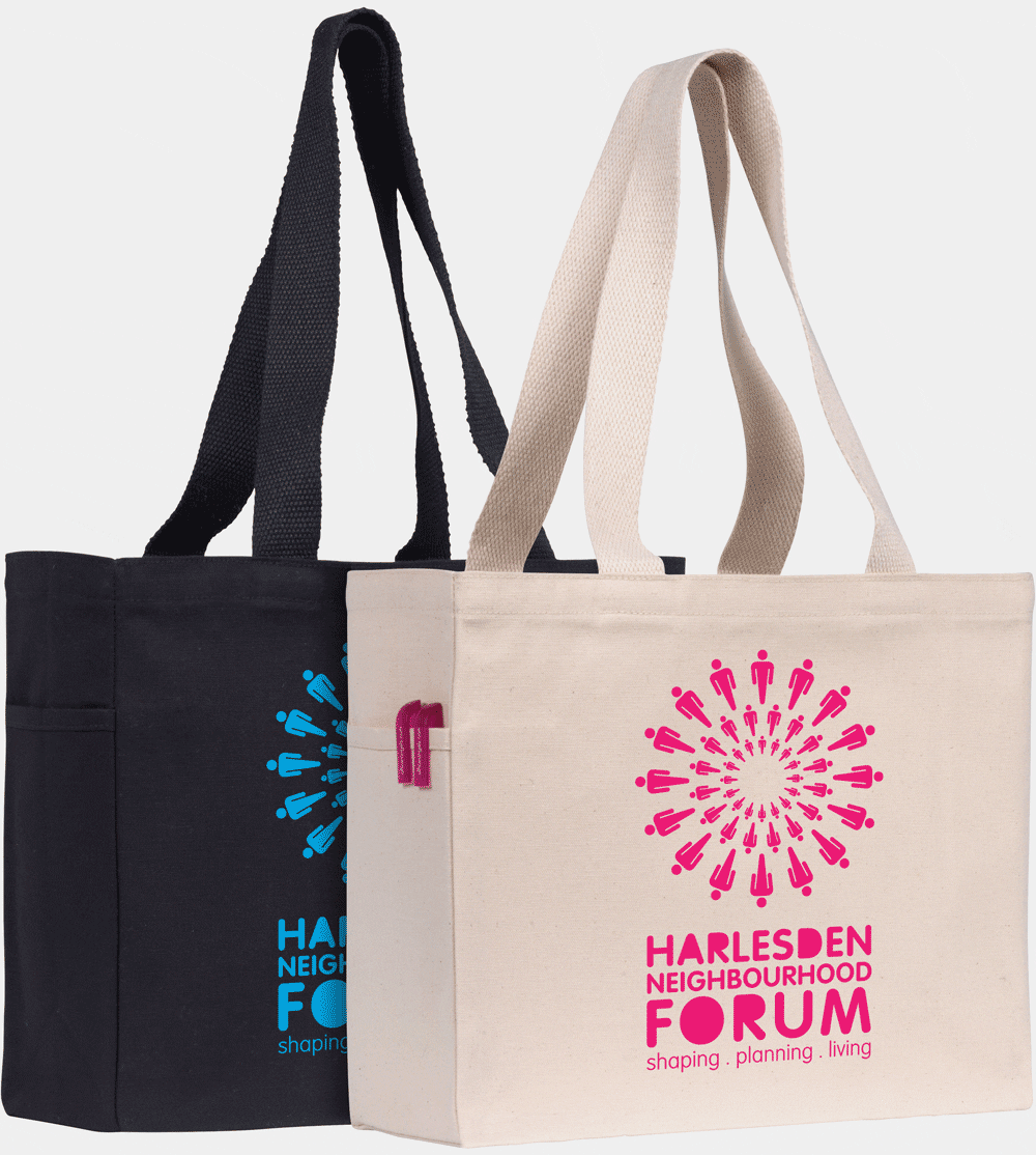 Mike-Garland-Harlesden-Community-Forum-Brand-Logo-Bag